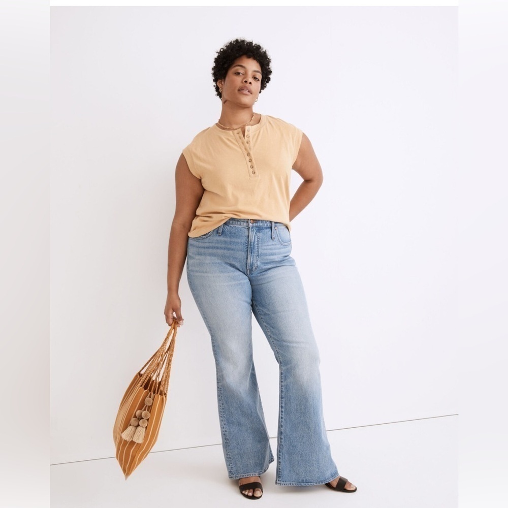 Madewell The Perfect Vintage Flare Jean In Delavan Wash Sz 32
